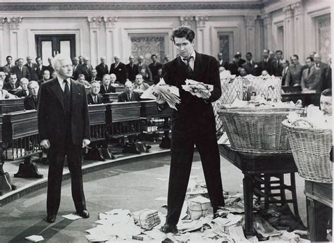 Mr. Smith Goes to Washington!  a tale of idealism clashing against political corruption starring the incomparable James Stewart!